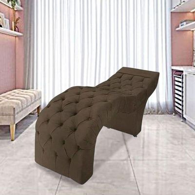 Maca Estofada Estética Cílios Salão Spa Suede Adriana Marrom
