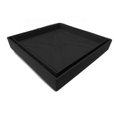 Ralo Oculto 15x15 Invisivel Para Piso Porcelanato Preto