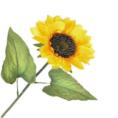 Haste Girassol Cetim Amarelo 60x15cm