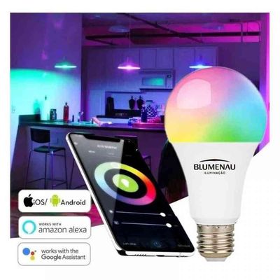 Lâmpada Led Smart Wifi 9W Rgb Infinity Blumenau