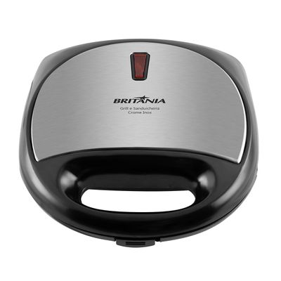 Grill e Sanduicheira Britânia Crome Inox 750W 127V