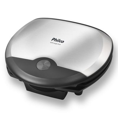 Grill Philco Large Inox Antiaderente Placas Onduladas 220V