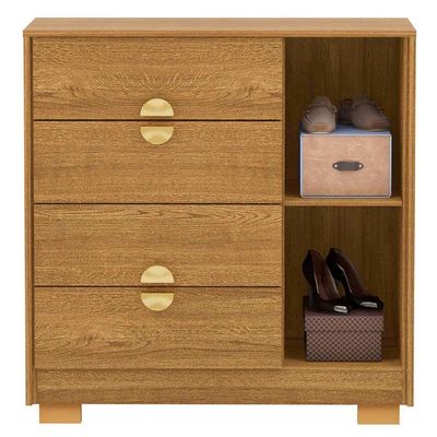 Cômoda Para Quarto 93cm Com 1 Porta Ilha Bela Nature - Vila Rica
