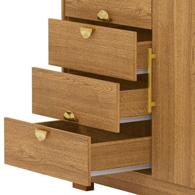 Cômoda Para Quarto 93cm Com 1 Porta Ilha Bela Nature - Vila Rica