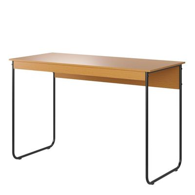 Mesa De Estudos Escrivaninha Home Office Industrial Criare Quarto Escritório Bancada Simples Nature