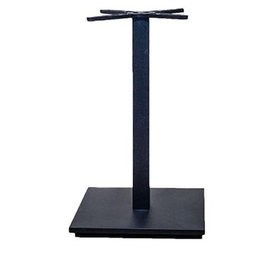 Base De Mesa De Jantar Quadrada Estocolmo Alpha Fratini 72 Cm (altura) Aço Preto Com Base Quadrada