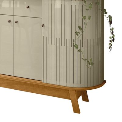 Buffet Aparador 4 Portas 183 Cm Monaco Cumaru Opala Madetec