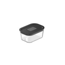 Conjunto De Potes De Vidro Herméticos 4 Peças Fresh Lock Preto Ou
