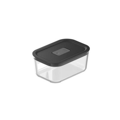 Conjunto De Potes De Vidro Herméticos 4 Peças Fresh Lock Preto Ou