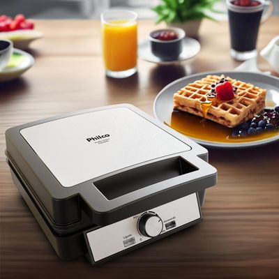 Waffle Maker Philco 5 Temperaturas 4 Waffles PWM04A 127V