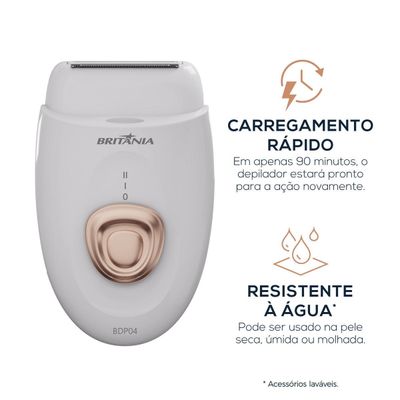 Depilador Britânia Bivolt 4 Acessórios BDP04 Bivolt