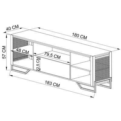 Estante Rack Industrial Telado P1017 Mel Placa e Ponto