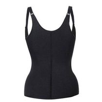 Cinta Modeladora Dupla Compressão Redutor Ziper Preto Tamanho: XL