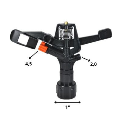 Aspersor Senior Asperjato Laranja Tamanho Base 1"