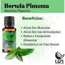 Óleo Essencial Hortelã Com Pimenta Alivia Tensão 10 Ml
