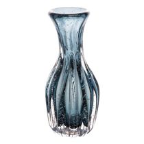 17513208966059 Vaso De Vidro Italy Azul 9,5cm x 20Cm