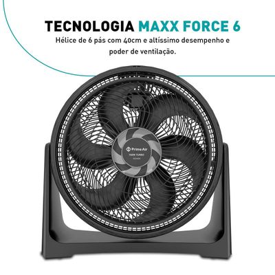 Ventilador Circulador Prime Air 3 Velocidades 160W ACA40A 127V