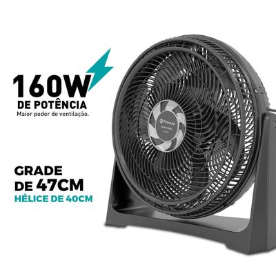 Ventilador Circulador Prime Air 3 Velocidades 160W ACA40A 127V