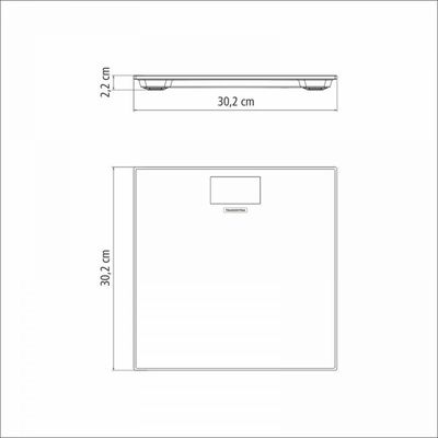 Balança Digital para Banheiro Aço Inox Tramontina 61101/220