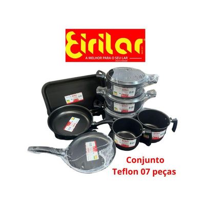 Jogo Conjunto De Panelas 8 Peças Eirilar Teflon Linha Especi