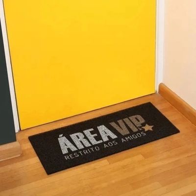 Tapete Capacho Vinil Area Vip 30x70 Print Kapazi