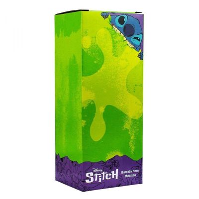 Garrafa Plástico 450 Ml Mochila Sacola Stitch Aloha Disney
