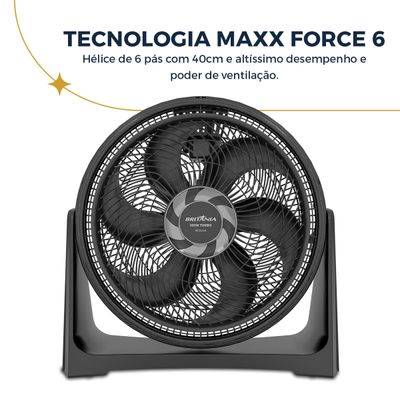 Ventilador Circulador Britânia 160W 3 Velocidades BCA40A 127V