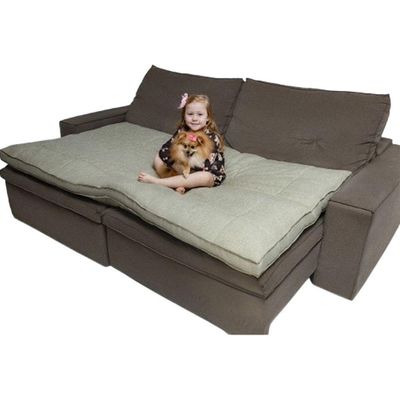 Pillow Top Para Sofá Reclinável 10cm 1200g-m² 180x90cm Areia