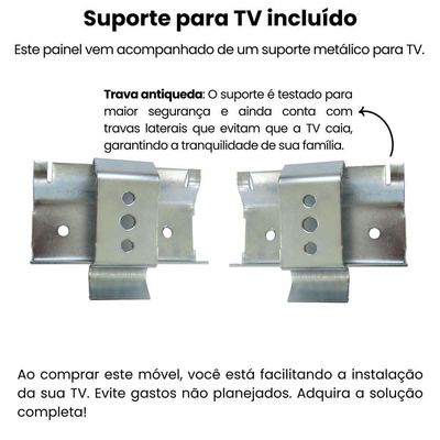 Painel Suspenso Para Tv 50 Pol 120 Cm Pinho Arly Pinho