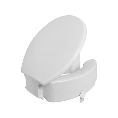 Assento Sanitário Elevado Astra Tae13t-t Com Tampa E Trava 13cm Anatômico Branco