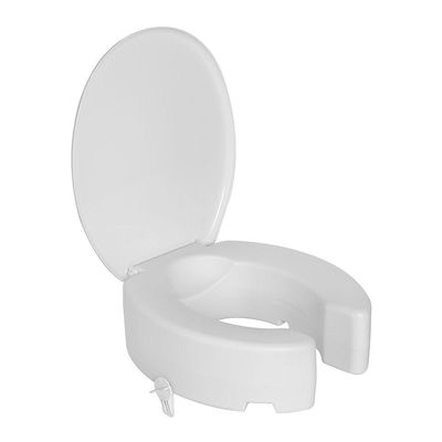 Assento Sanitário Elevado Astra Tae13t-t Com Tampa E Trava 13cm Anatômico Branco