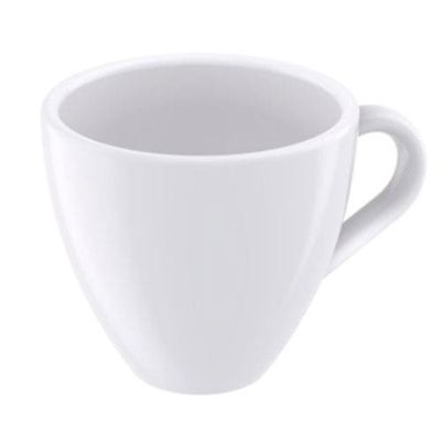 Conjunto com 6 Xícaras e Pires para Expresso Tramontina Paola em Porcelana Branca - 95 ml