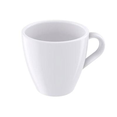 Conjunto com 6 Xícaras e Pires para Capuccino Tramontina Paola em Porcelana Branca - 200 ml