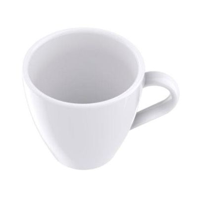 Conjunto com 6 Xícaras e Pires para Capuccino Tramontina Paola em Porcelana Branca - 200 ml