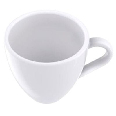 Conjunto com 6 Xícaras e Pires para Expresso Tramontina Paola em Porcelana Branca - 95 ml