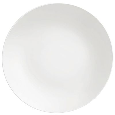 Conjunto com 12 Pratos Tramontina Leonora em Porcelana - Branco