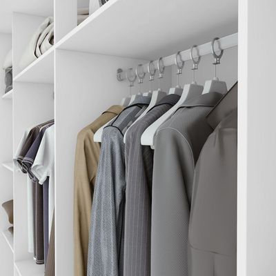 Guarda Roupa Easy Max 2 Portas S Espelhos E Pés Branco Lopas