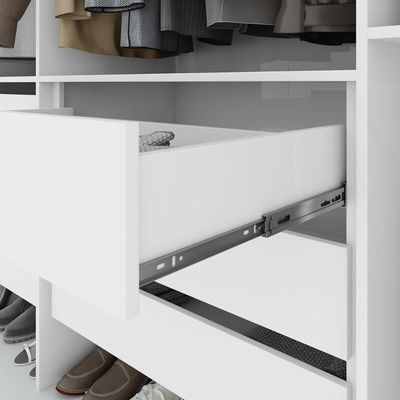 Guarda Roupa Easy Max 2 Portas S Espelhos E Pés Branco Lopas