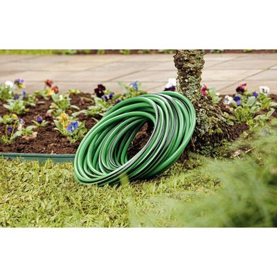 Mangueira Flex para Jardim Tramontina Verde com Faixa Preta em PVC 4 Camadas 25 m
