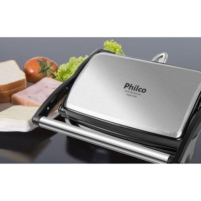 Grill Philco PGR19PI Inox Antiaderente Redstone 110V