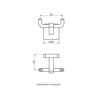 Cabide Duplo - Like Square