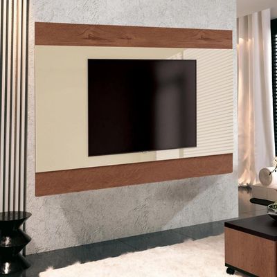 Painel Para Tv Até 65 Polegadas Merlot Off White E Naturale 178cm