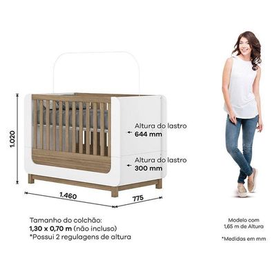 Berço Mini Cama Aconchego Branco Jequitibá Hp – Henn