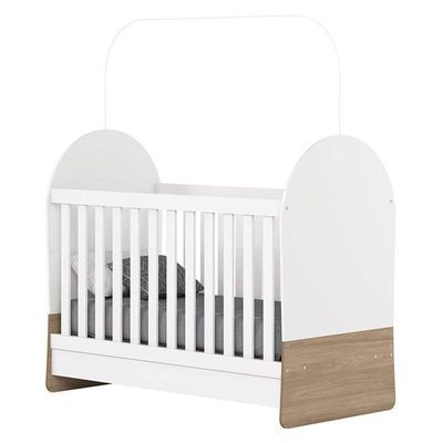 Berço Mini Cama E Guarda Roupa Magia Branco Jequitibá Hp - Henn