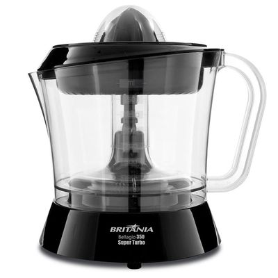 Espremedor De Frutas Britânia Bellagio 350 Turbo Preto 110V