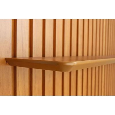 Painel Home Para Tv 70 Polegadas 2 Gavetas Ripado Slim Nature E Off White 280cm