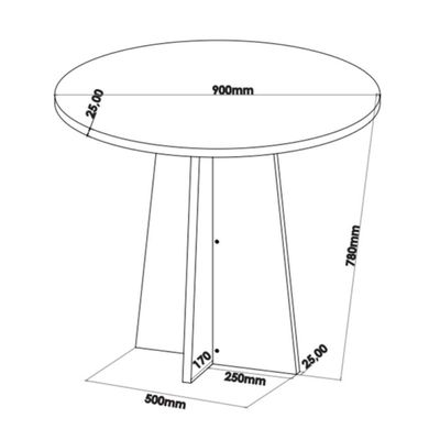 Conjunto Mesa De Jantar Redonda Slin Mel 4 Cadeiras Sol Linho Bege