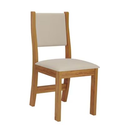 Conjunto Mesa De Jantar Redonda Slin Mel 4 Cadeiras Sol Linho Bege