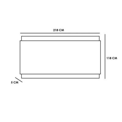Painel Para Tv Até 75 Polegadas Garden Off White E Cedro Naturale 220cm