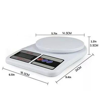 Balança Digital De Precisão Cozinha 10kg - Branca